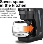 Proctor Silex FrontFill Drip Coffee Maker, Digital & Programmable, 12 Cup Glass Carafe, Black and Silver (43685PS) - Image 4