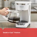 BLACK+DECKER CM1160W-1 CM1160W 12-Cup Programmable Coffeemaker, White/Stainless Steel - Image 3