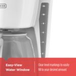 BLACK+DECKER CM1160W-1 CM1160W 12-Cup Programmable Coffeemaker, White/Stainless Steel - Image 4