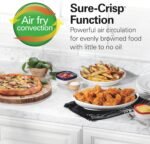Hamilton Beach Sure-Crisp Air Fryer Toaster Oven Combo, Fits 9” Pizza, 4 Slice Capacity, Powerful Circulation, Auto Shutoff, Stainless Steel (31403) - Image 3