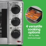 Hamilton Beach Sure-Crisp Air Fryer Toaster Oven Combo, Fits 9” Pizza, 4 Slice Capacity, Powerful Circulation, Auto Shutoff, Stainless Steel (31403) - Image 4