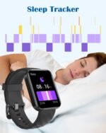 RUIMEN Smart Watches for Men Women (Answer/Make Calls) Compatible with iPhone/Android Phones, 1.85" HD Screen Fitness Tracker Heart Rate Monitor 100+ Sports Tracker Watch Waterproof (Black) - Image 4