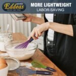 Whisk Eddeas Silicone Whisk Set of 6.Silicone whisks for cooking non Scratch.BPA Free and Dishwasher Whisk.7+9+11inch Colorful Wisk Great for cooking and Baking.（6pcs ） - Image 5