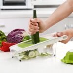 Cheese Grater with Container,5 In 1 Mandoline Slicer for Kitchen,Multi Purpose Vegetable Slicer, Easy to Clean Vegetable Chopper,Cheese Shredder,Julienne Slicer and Peeler - Image 5