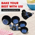 Chef Craft Easy to Read Plastic, Measuring Cup Set, 10 piece set, Blue - Image 3