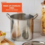 IMUSA 8 Quart Stainless Steel Stock Pot with Lid, Silver - Image 4