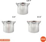 IMUSA 8 Quart Stainless Steel Stock Pot with Lid, Silver - Image 5