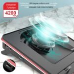 GT500 Powerful Turbo-Fan (4200 RPM) Laptop Cooling Pad with Infinitely Variable Speed,Seal Foam for Rapid Cooling Gaming Laptop,Dust Filter for Protect Laptop,13-17.3inch Laptop Cooler - Image 3