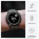 Garmin Instinct® E 45mm, Rugged Outdoor GPS Smartwatch, 24/7 Health Monitoring, Wrist-Based Heart Rate, Up to 16 Days of Battery Life, Charcoal - Image 4