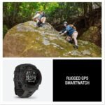 Garmin Instinct® E 45mm, Rugged Outdoor GPS Smartwatch, 24/7 Health Monitoring, Wrist-Based Heart Rate, Up to 16 Days of Battery Life, Charcoal - Image 6