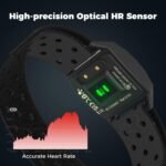 COOSPO Armband Heart Rate Monitor, Bluetooth ANT+ HR Optical Sensor for Sport, Rechargeable Dual Band IP67 HRM, Compatible with Peloton,Wahoo,Polar Beat,Strava,DDP Yoga - Image 3