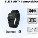 COOSPO Armband Heart Rate Monitor, Bluetooth ANT+ HR Optical Sensor for Sport, Rechargeable Dual Band IP67 HRM, Compatible with Peloton,Wahoo,Polar Beat,Strava,DDP Yoga - Image 5