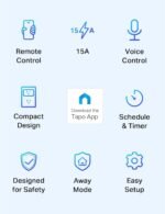 TP-Link Tapo Smart Plug Mini 15A, Smart Home Wi-Fi Plug, Super Easy Setup, Compatible with Alexa & Google Home, No Hub Required, UL Certified, 2.4G WiFi Only, White, Tapo P105(4-Pack) - Image 3