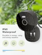 2K Security Camera, Outdoor/Indoor for Home, Pet, Baby, Nanny, IP65 Waterproof Color Night Vision, White Light & Siren, Recording, Motion Detection, Compatible with Alexa,Black-4P - Image 3