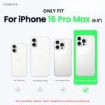 ORNARTO Compatible with iPhone 16 Pro Max Case 6.9", Slim Liquid Silicone 3 Layers Soft Gel Rubber Shockproof Protective Cover with Anti-Scratch Microfiber Lining-Chalk Pink - Image 3