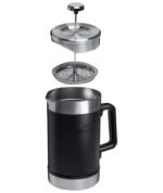STANLEY Classic Stay-Hot French Press Coffee Maker 48 oz | 5 Minute Brew, 4 Hours Hot | Mesh Filter for Coffee Grounds | Insulated Stainless Steel French Press | BPA-Free | Black 2.0 - Image 3