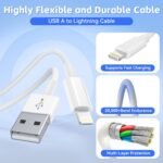 3Pack Car Apple Carplay Cable, Car Charger Cord,USB A to Lightning Cable,3.3FT, Compatible iPhone 14/13/12/11/Pro/Max/XR/XS/X/8/7/6S Plus/5S/SE 3rd/iPad Pro/Air/Mini Charging Cable Cord - Image 4