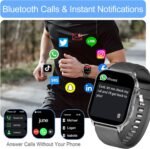 Smart Watch for Men with Built-in GPS, Bluetooth Call, 2.1" HD Screen, 110+ Sport Modes Fitness Tracker, 110+ Sport Modes, Heart Rate/Sleep Monitor, Compatible with Android & iPhone - Image 3