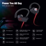 Boean Bluetooth Headphones Wireless Earbuds Bluetooth 5.3 Running Headphones IPX7 Waterproof Earphones with 16 Hrs Playtime Stereo Sound Isolation Headsets for Workout Gym - Image 3