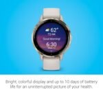 Garmin Venu 3S Soft Gold Stainless Steel Bezel 1.2-Inch AMOLED Touchscreen Display Smart Watch with 41mm Ivory Case and Silicone Band - Image 4