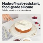 Amazon Basics Silicone Spatulas, 5-Piece Set, BPA-Free, Heat-Resistant and Dishwasher-Safe, Linen Gray - Image 4