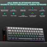 Aula WIN60 HE - 60% Mechanical Gaming Keyboard Wired, Hall Effect Magnetic Switch Hot Swappable,8000 Hz Polling Rate, RGB Keyboard 60 Percent Compact Design for PC (Gradient Gray) - Image 3