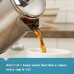 Farberware Electric Coffee Percolator, Stainless Steel Basket, Automatic Keep Warm, No-Drip Spout, 8 Cup - Image 3