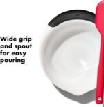 OXO Good Grips 3- Piece Plastic Mixing Bowl Set, 2500 ml,White/Black - Image 4