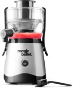 Magic Bullet® Mini Juicer, Countertop Space-Saving, 2" Feed Chute for Fruits and Vegetables, 400W, Compact Design, Black/Silver, MBJ10100 - Image 3