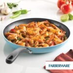 Farberware Cookstart DiamondMax Nonstick Frying Pan/Skillet, Dishwasher Safe, 12 Inch - Aqua - Image 3
