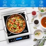 Duxtop Professional Portable Induction Cooktop, Commercial Range Countertop Burner, 1800 Watts Induction Burner with Sensor Touch and LCD Screen, P961LS/BT-C35-D, Silver/Black - Image 4
