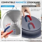 Duxtop Professional Portable Induction Cooktop, Commercial Range Countertop Burner, 1800 Watts Induction Burner with Sensor Touch and LCD Screen, P961LS/BT-C35-D, Silver/Black - Image 5