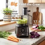 14-Cup French-Fry-Cutter Storage-Drawer Food-Processor - XL Bowl, Large Chute & Storage Drawer, Slicing & Shredding, Chopping & Mixing, For Cheese, Meat & Veggie Prep (Metallic Graphite) - Image 3