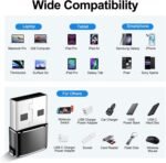 𝟒𝐏𝐚𝐜𝐤 𝐔𝐩𝐠𝐫𝐚𝐝𝐞𝐝 USB to USB C Adapter,Type-C Female to A Male Charger Converter for iPhone 17 Charger,iWatch Ultra SE 9 10,iPhone 17 Pro Max 16 15 14,Samsung S25,AirPods,iPad,Car,Xbox - Image 3