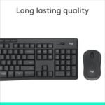 Logitech MK295 Wireless Mouse & Keyboard Combo with SilentTouch Technology, Full Numpad, Advanced Optical Tracking, Lag-Free Wireless, 90% Less Noise - Graphite - Image 5
