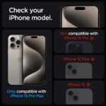 Spigen Tempered Glass Screen Protector [GlasTR EZ FIT] designed for iPhone 15 Pro Max [Case Friendly] - 2 Pack - Image 4
