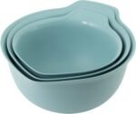 KitchenAid Universal Nesting Plastic Mixing Bowls with Non Slip Base and Pour Spout, Dishwasher Safe, Set Of 3, 2.5 quart, 3.5 quart and 4.5 quart, Aqua Sky - Image 3