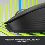 Logitech Signature M550 L Full Size Wireless Mouse - for Large Sized Hands, 2-Year Battery, Silent Clicks, Bluetooth, Multi-Device Compatibility - Black - Image 3