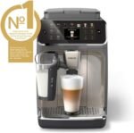 Philips 4400 Series Fully Automatic Espresso Machine, LatteGo Milk System, Integrated Grinder, 12 Hot & Iced Coffee Pre-Sets, Quick Start, SilentBrew, 15-Bar Pressure, Black Chrome (EP4444/90) - Image 3