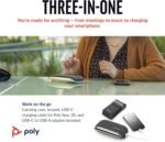 Poly Sync 20 USB-C Personal Portable Smart Speakerphone (Plantronics) – Noise/Echo Reduction -Works w/Teams, Zoom, PC, Mac, Mobile – Amazon Exclusive - Image 4