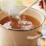 Rachael Ray Enamel on Steel Stockpot with Lid, Induction Suitable, 12 Quart, Almond Cream - Image 4