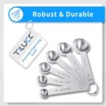 TILUCK Stainless Steel Measuring Cups & Spoons Set,Coffee Scoop Spoon,Kitchen Gadgets for Cooking & Baking,Set of - Image 4