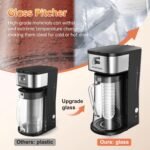 Iced Coffee Tea Maker With Reusable Filter Basket 3 QT Pitcher Iced Tea And Coffee Machine, Tea Makers For Iced Tea, Lattes, Lemonade And Flavored Water (3QT 2) - Image 5