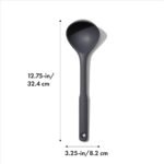 OXO Good Grips Silicone Everyday Ladle, 719812689807, Peppercorn, One Size - Image 3