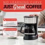 Gourmia Coffee Maker – 5 Cup, One-Touch Brew, Pause & Serve, Automatic Keep Warm, Stainless Steel Accents, Black - Image 4