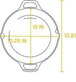 Lodge 10.25 Inch Pre-Seasoned Cast Iron Skillet - Dual Assist Handles - Use in the Oven, on the Stove, on the Grill, or Over a Campfire - Black - Image 3