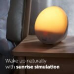 Philips SmartSleep Wake-up Light, Colored Sunrise and Sunset Simulation, 5 Natural Sounds, FM Radio & Reading Lamp, Tap Snooze, HF3520/60 - Image 3