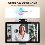 1080P Webcam with Microphone, Full HD Video Calling Web Camera, HD Light Correction Streaming Webcam for Zoom/Skype/Teams, Plug and Play PC Camera Web cam for Windows & Mac - Image 4