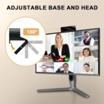 1080P Webcam with Microphone, Full HD Video Calling Web Camera, HD Light Correction Streaming Webcam for Zoom/Skype/Teams, Plug and Play PC Camera Web cam for Windows & Mac - Image 5