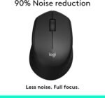 Logitech M330 Silent Wireless Mouse, 2.4GHz with USB Receiver, Optical Tracking, Quiet & Lightweight, Long Battery Life, for PC, Mac, Laptop, Chromebook - Black - Image 3